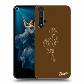 Picasee ULTIMATE CASE für Honor 20 - Brown flowers