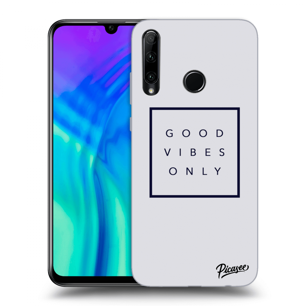 Picasee Honor 20 Lite Hülle - Schwarzes Silikon - Good vibes only