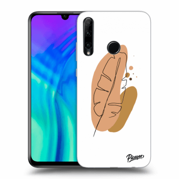 Picasee Honor 20 Lite Hülle - Transparentes Silikon - Feather brown