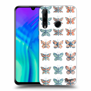 Picasee Honor 20 Lite Hülle - Transparentes Silikon - Butterflies