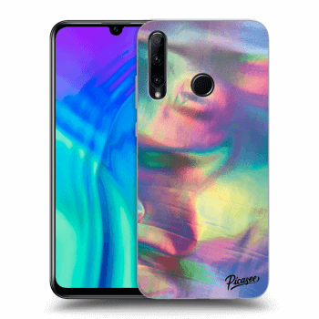 Picasee Honor 20 Lite Hülle - Schwarzes Silikon - Holo