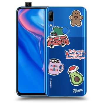 Picasee Huawei P Smart Z Hülle - Transparentes Silikon - Christmas Stickers