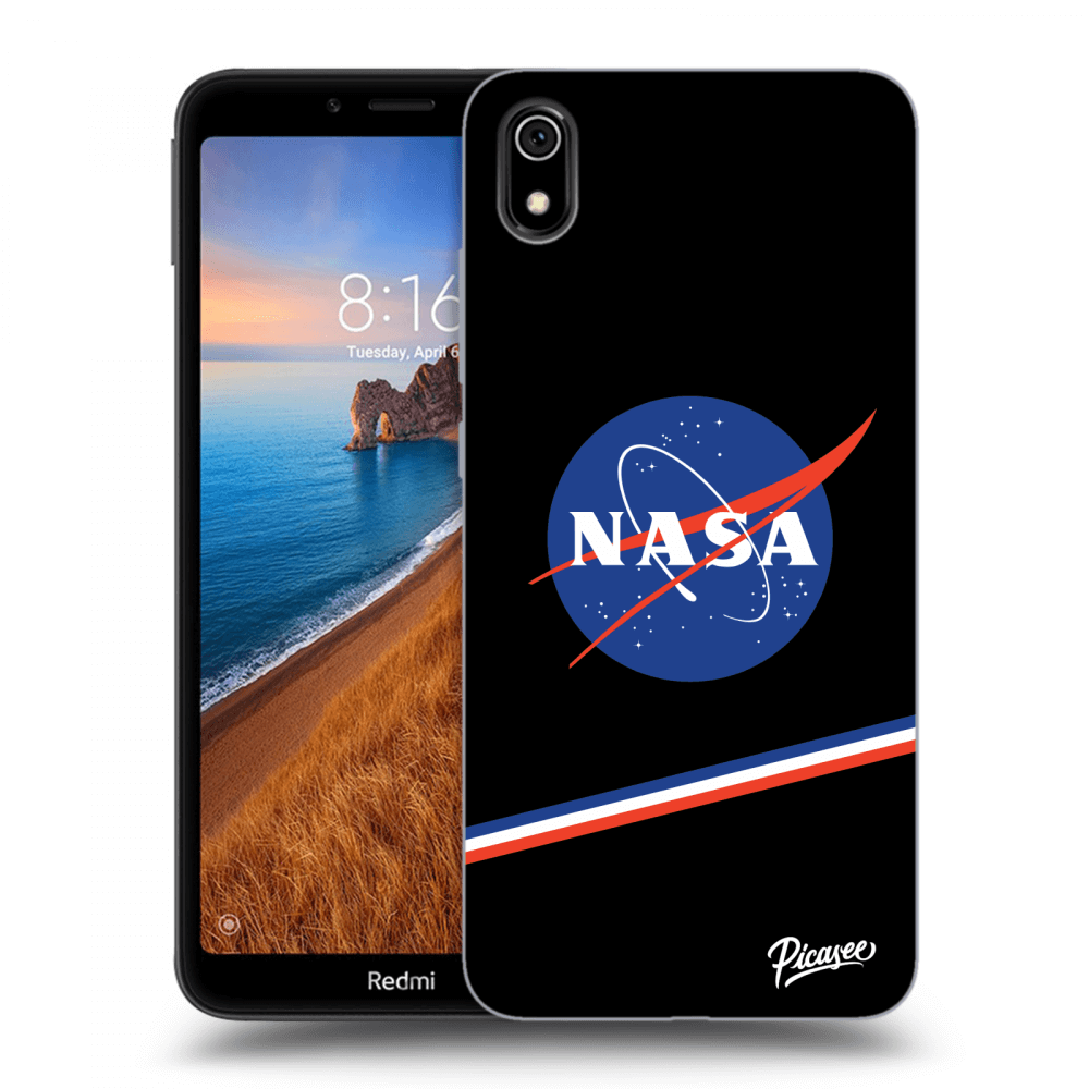 Picasee Xiaomi Redmi 7A Hülle - Schwarzes Silikon - NASA Original