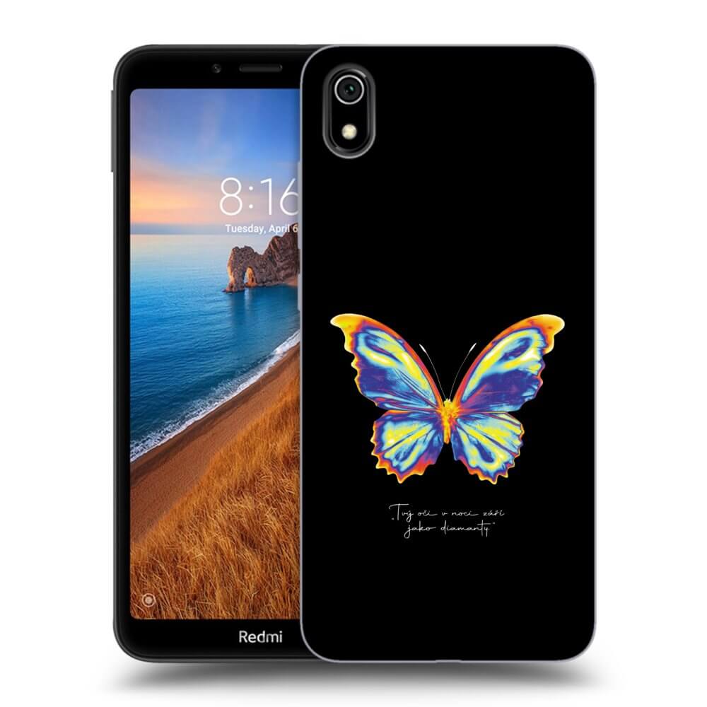 Picasee Xiaomi Redmi 7A Hülle - Schwarzes Silikon - Diamanty Black