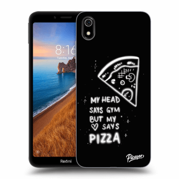 Picasee Xiaomi Redmi 7A Hülle - Schwarzes Silikon - Pizza