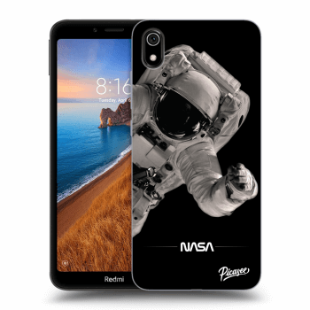 Picasee Xiaomi Redmi 7A Hülle - Schwarzes Silikon - Astronaut Big