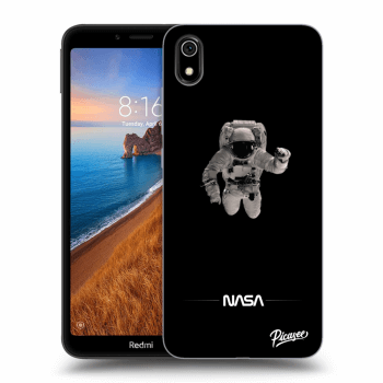 Picasee Xiaomi Redmi 7A Hülle - Schwarzes Silikon - Astronaut Minimal