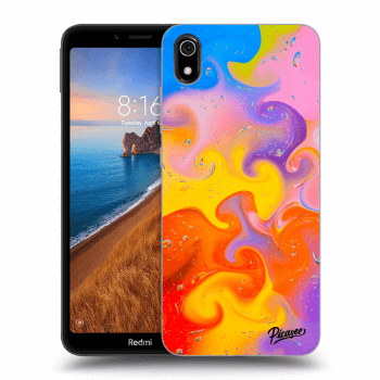 Picasee Xiaomi Redmi 7A Hülle - Schwarzes Silikon - Bubbles