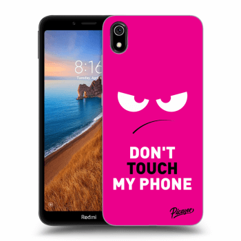 Picasee Xiaomi Redmi 7A Hülle - Transparentes Silikon - Angry Eyes - Pink