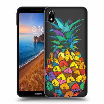 Picasee Xiaomi Redmi 7A Hülle - Transparentes Silikon - Pineapple
