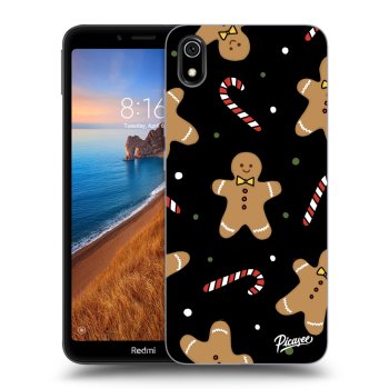 Picasee Xiaomi Redmi 7A Hülle - Schwarzes Silikon - Gingerbread