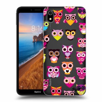 Picasee Xiaomi Redmi 7A Hülle - Transparentes Silikon - Owls
