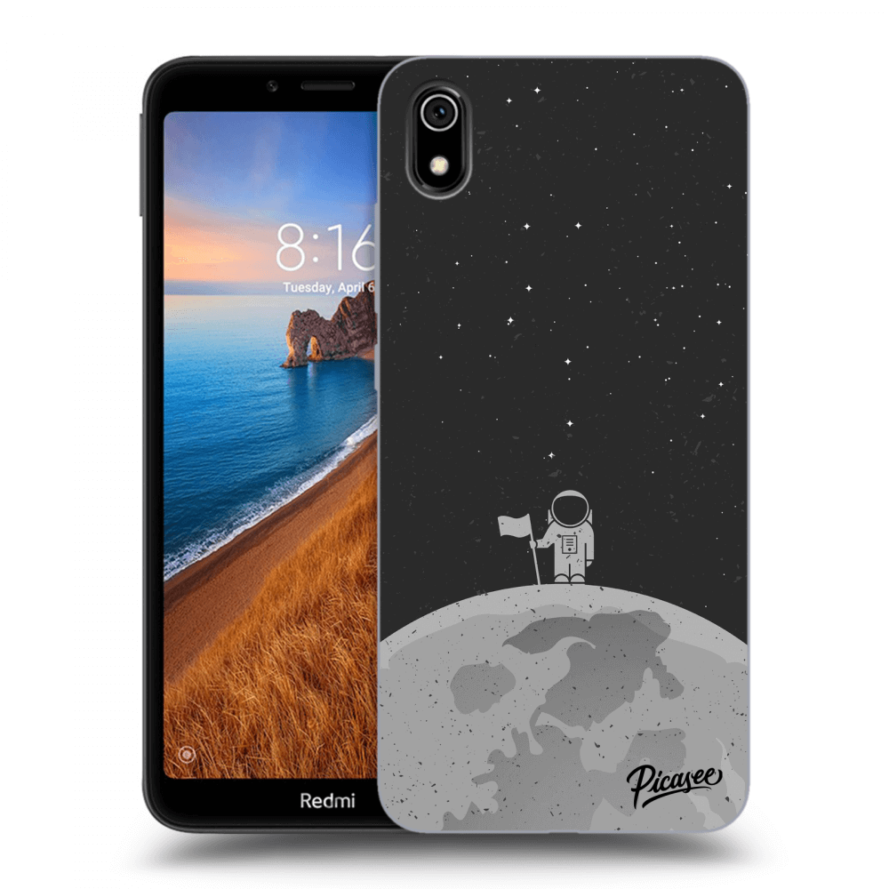 Picasee Xiaomi Redmi 7A Hülle - Schwarzes Silikon - Astronaut