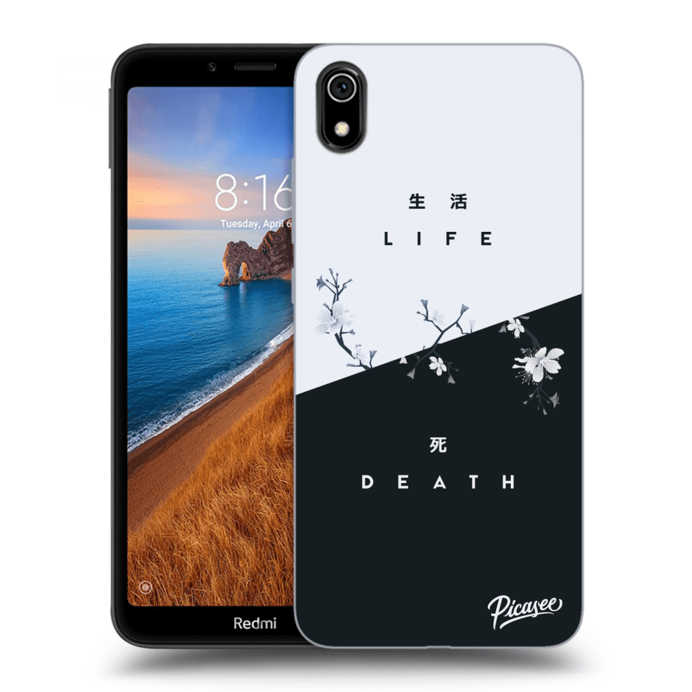 Picasee Xiaomi Redmi 7A Hülle - Transparentes Silikon - Life - Death
