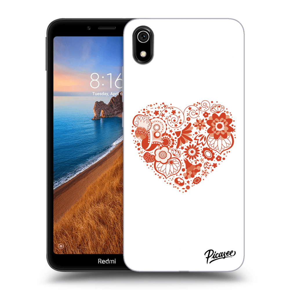 Picasee Xiaomi Redmi 7A Hülle - Transparentes Silikon - Big heart