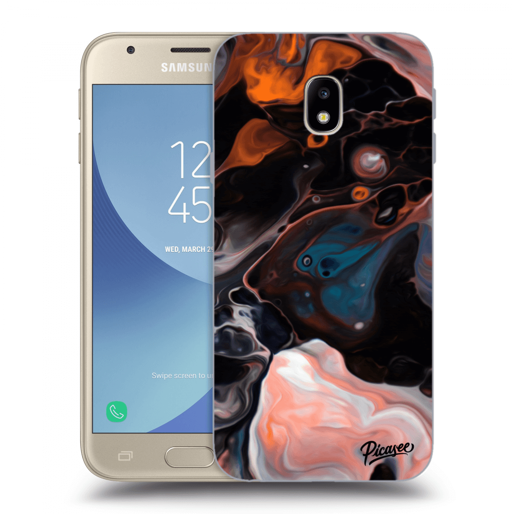 Picasee Samsung Galaxy J3 2017 J330F Hülle - Transparentes Silikon - Cream