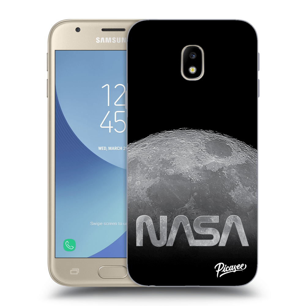 Picasee Samsung Galaxy J3 2017 J330F Hülle - Transparentes Silikon - Moon Cut