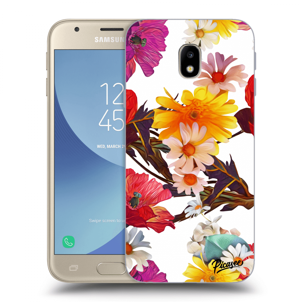 Picasee Samsung Galaxy J3 2017 J330F Hülle - Transparentes Silikon - Meadow