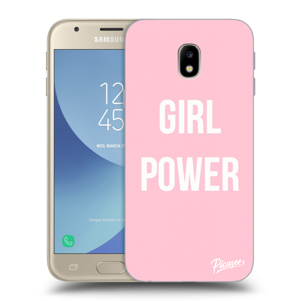 Picasee Samsung Galaxy J3 2017 J330F Hülle - Transparentes Silikon - Girl power