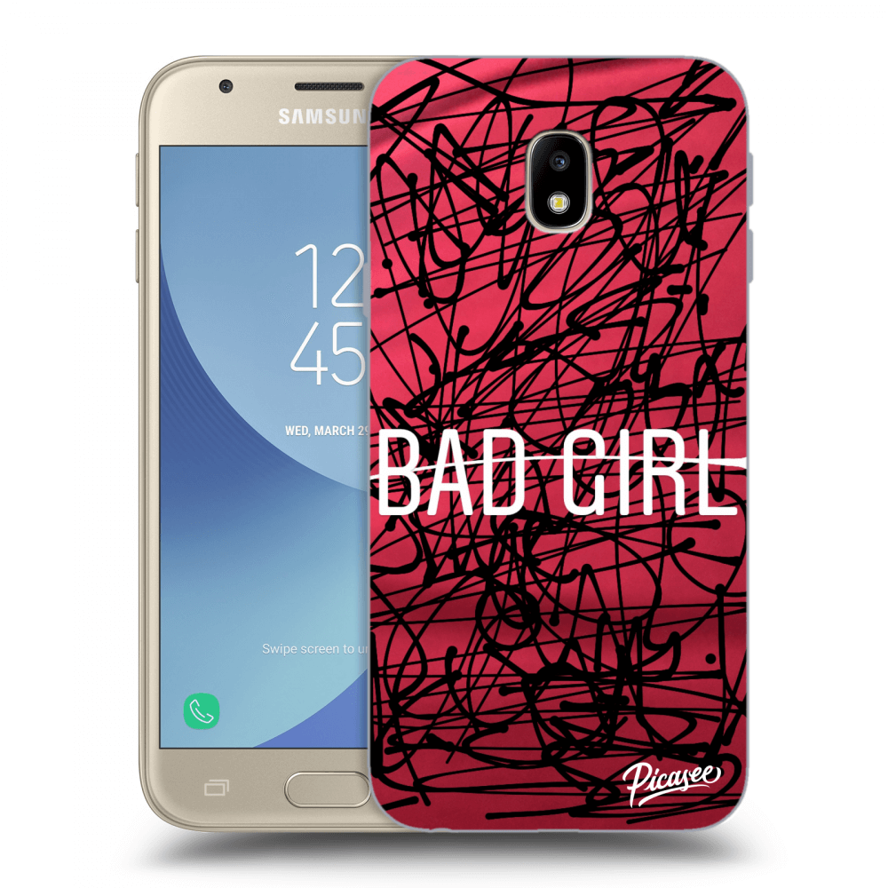 Picasee Samsung Galaxy J3 2017 J330F Hülle - Transparentes Silikon - Bad girl