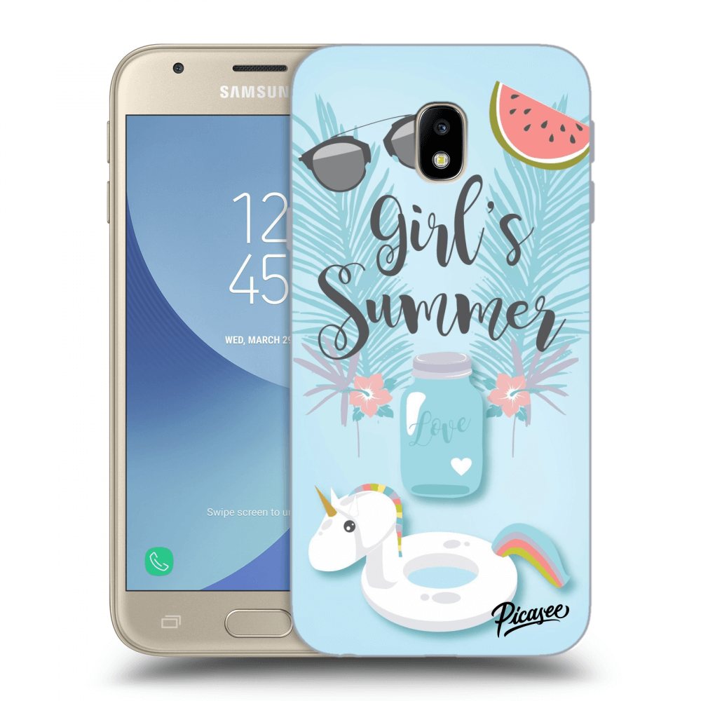 Picasee Samsung Galaxy J3 2017 J330F Hülle - Transparentes Silikon - Girls Summer
