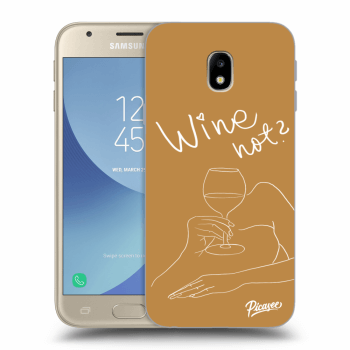 Picasee Samsung Galaxy J3 2017 J330F Hülle - Transparentes Silikon - Wine not