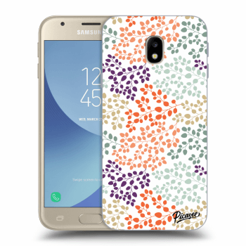 Picasee Samsung Galaxy J3 2017 J330F Hülle - Transparentes Silikon - Leaves 2
