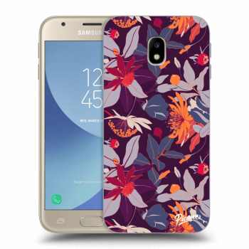 Hülle für Samsung Galaxy J3 2017 J330F - Purple Leaf