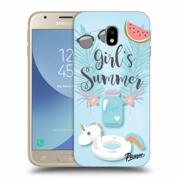 Picasee Samsung Galaxy J3 2017 J330F Hülle - Transparentes Silikon - Girls Summer