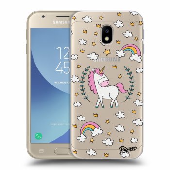 Picasee Samsung Galaxy J3 2017 J330F Hülle - Transparentes Silikon - Unicorn star heaven