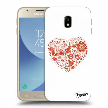 Picasee Samsung Galaxy J3 2017 J330F Hülle - Transparentes Silikon - Big heart