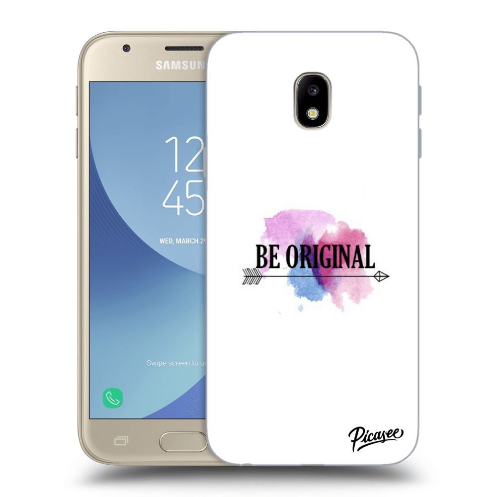 Picasee Samsung Galaxy J3 2017 J330F Hülle - Transparentes Silikon - Be original