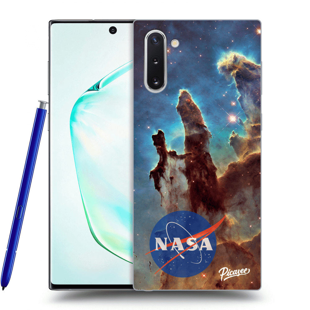 Picasee Samsung Galaxy Note 10 N970F Hülle - Schwarzes Silikon - Eagle Nebula