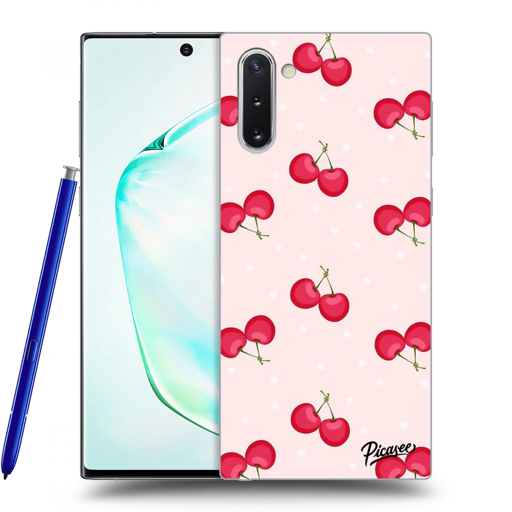 Picasee Samsung Galaxy Note 10 N970F Hülle - Transparentes Silikon - Cherries