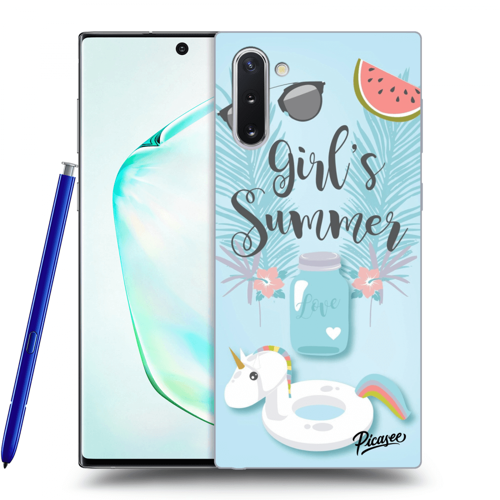 Picasee Samsung Galaxy Note 10 N970F Hülle - Transparentes Silikon - Girls Summer