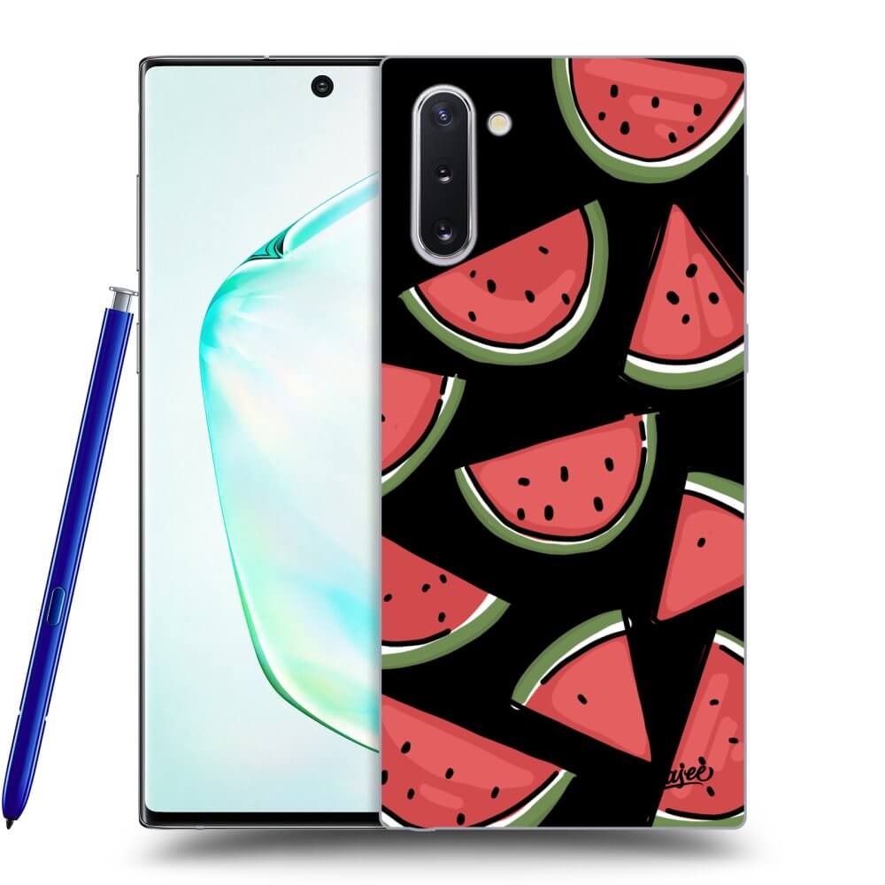 Picasee Samsung Galaxy Note 10 N970F Hülle - Schwarzes Silikon - Melone