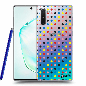 Picasee Samsung Galaxy Note 10 N970F Hülle - Transparentes Silikon - Colorful dots