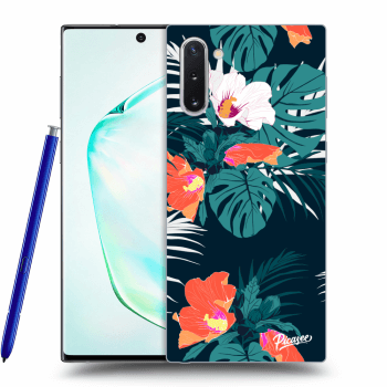 Picasee Samsung Galaxy Note 10 N970F Hülle - Transparentes Silikon - Monstera Color