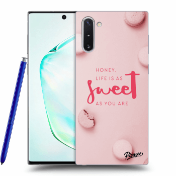 Picasee Samsung Galaxy Note 10 N970F Hülle - Transparentes Silikon - Life is as sweet as you are