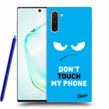 Picasee Samsung Galaxy Note 10 N970F Hülle - Schwarzes Silikon - Angry Eyes - Blue