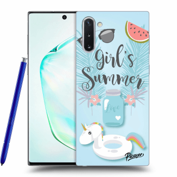 Picasee Samsung Galaxy Note 10 N970F Hülle - Transparentes Silikon - Girls Summer
