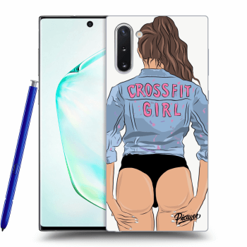 Picasee Samsung Galaxy Note 10 N970F Hülle - Schwarzes Silikon - Crossfit girl - nickynellow