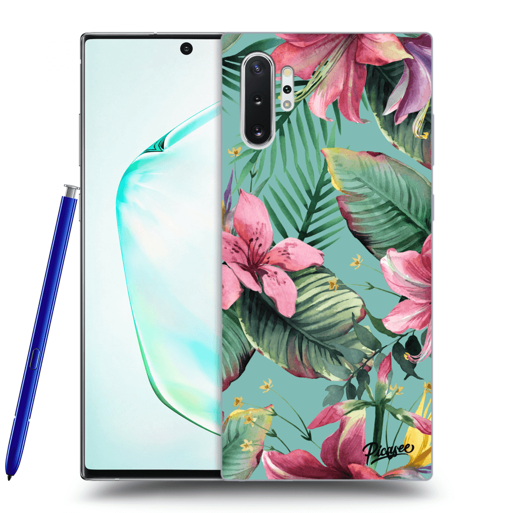 Picasee Samsung Galaxy Note 10+ N975F Hülle - Transparentes Silikon - Hawaii