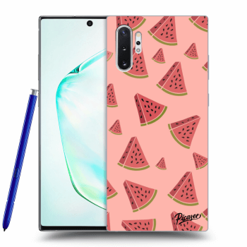 Picasee Samsung Galaxy Note 10+ N975F Hülle - Schwarzes Silikon - Watermelon