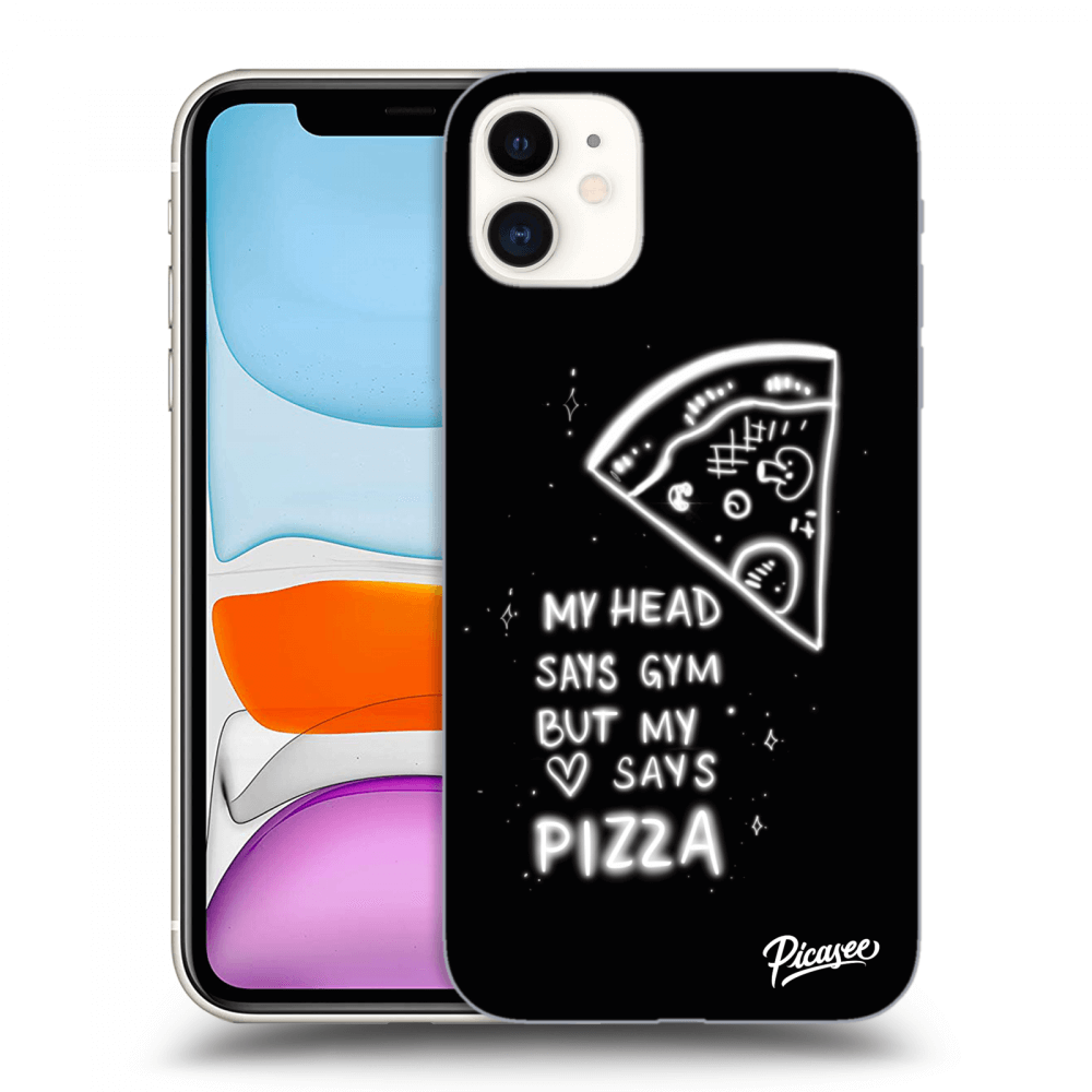Picasee Apple iPhone 11 Hülle - Schwarzes Silikon - Pizza