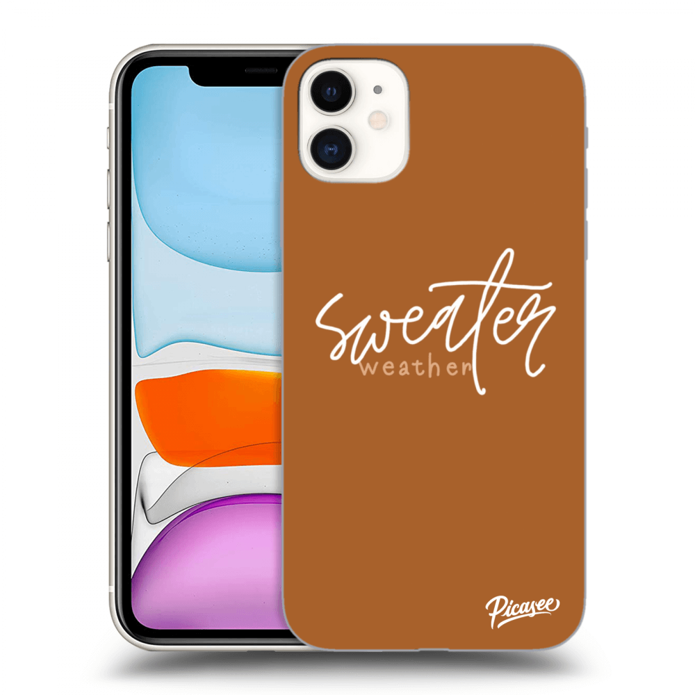 Picasee Apple iPhone 11 Hülle - Transparentes Silikon - Sweater weather