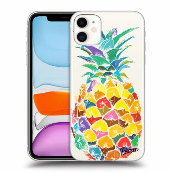 Picasee Apple iPhone 11 Hülle - Transparentes Silikon - Pineapple
