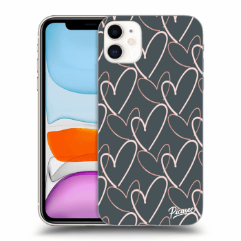 Picasee Apple iPhone 11 Hülle - Transparentes Silikon - Lots of love