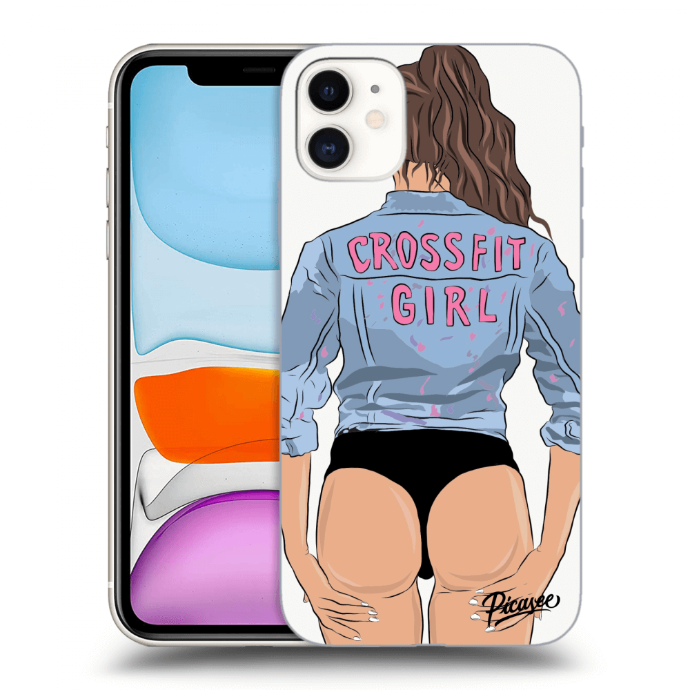 Picasee Apple iPhone 11 Hülle - Schwarzes Silikon - Crossfit girl - nickynellow