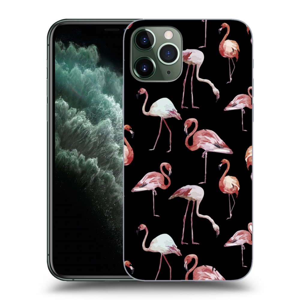 Picasee ULTIMATE CASE MagSafe für Apple iPhone 11 Pro - Flamingos